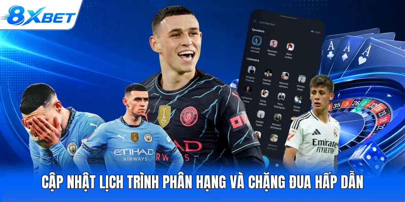 Cập nhật lịch trình phân hạng và chặng đua hấp dẫn