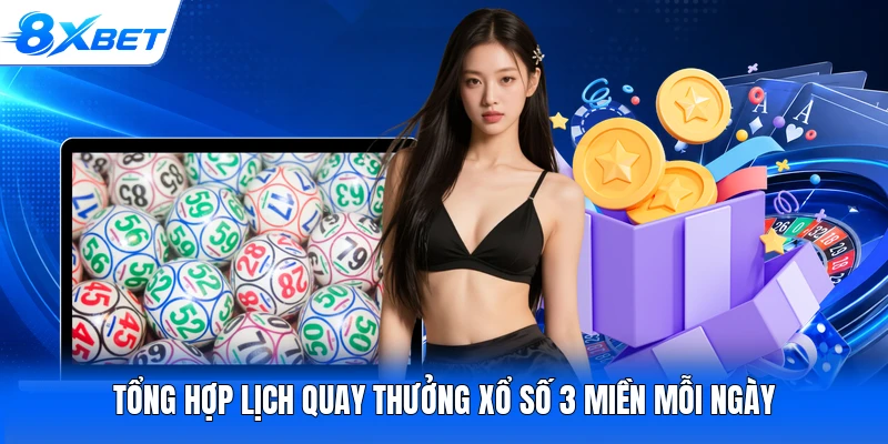 Tổng hợp lịch quay thưởng xổ số 3 miền mỗi ngày